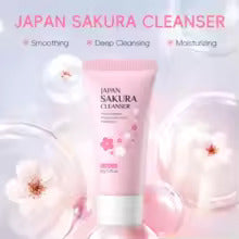 Vanari Laikou Sakura – Limpiador Facial Blanqueador | Espuma Hidratante, Control de Acné y Poros